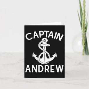 Carte Capitaine Andrew Boat Yacht Bateau Ancre