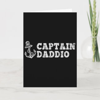 Carte Capitaine Daddio Voile Bateau Bateau Vintage Ancre