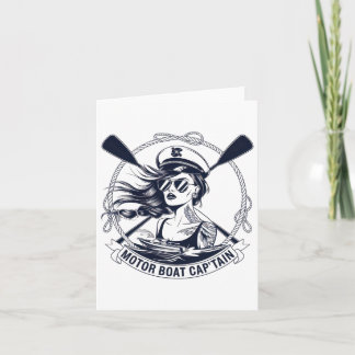 Carte Capitaine de bateau à moteur Hommes Chummy Pontoon