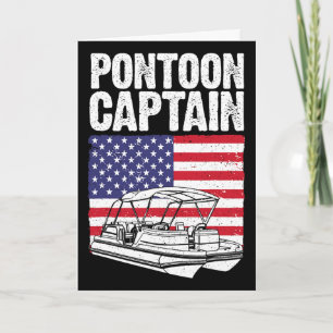 Carte Capitaine de bateau ponton cool art pour hommes fe