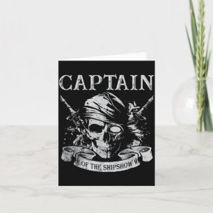 Carte Capitaine du bateau montre un capitaine de pirate