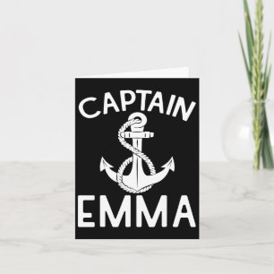 Carte Capitaine Emma Yacht Bateau à voile Bateau à batea