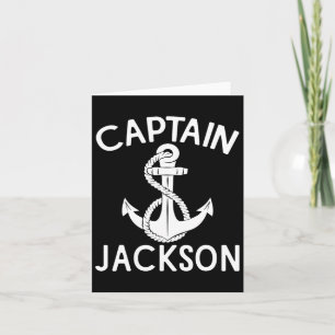 Carte Capitaine Jackson Bateau Yacht Bateau à voile Bate