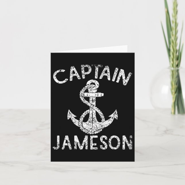 Carte Capitaine Jameson Yacht Ancre Bateau Bateau Bateau (Devant)