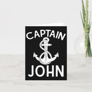 Carte Capitaine John Bateau Bateau Bateau Yacht Ancre