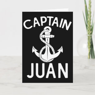 Carte Capitaine Juan Bateau Navire Voilier Ancre 