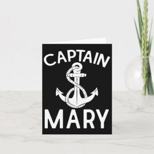 Carte Capitaine Mary Bateau Bateau Bateau Ancre bateau