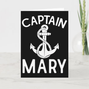 Carte Capitaine Mary Navire Yacht Voile Bateau Ancre 