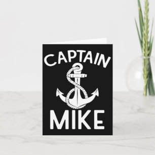 Carte Capitaine Mike Yacht Bateau de bateau Ancre de bat
