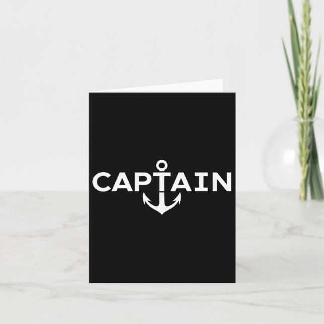 Carte Capitaine Nautical Ancre Boater (Devant)