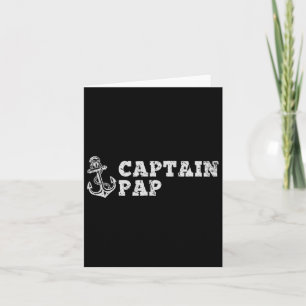 Carte Capitaine Pap Voilier Bateau Vintage Ancre Bateau