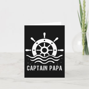 Carte Capitaine Papa Bateau Fête des Pères Ponton Capita
