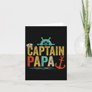 Carte Capitaine Papa Pontoon Lac Marin Pêche Voile F