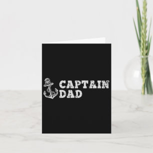 Carte Capitaine Papa Voilier Bateau Vintage Ancre Bateau
