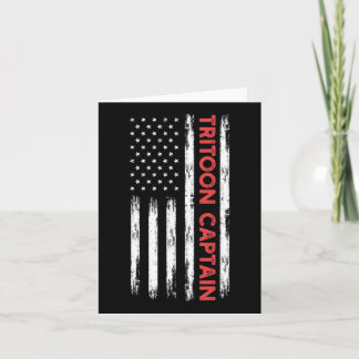 Carte Capitaine Tritoon Capitaine Patriotique Bateau Cap