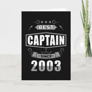Carte Capitaine's Anniversaire meilleur capitaine depuis