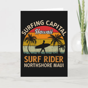 Carte Capitale du surf Hawaii Surf Rider Northshore Maui