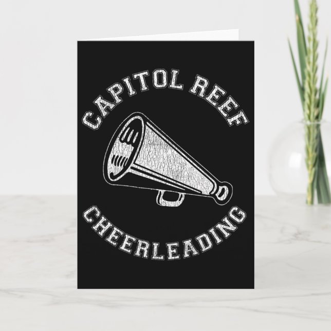Carte Capitol Reef Cheer Distressed Retro 90's Pom-Pom G (Devant)