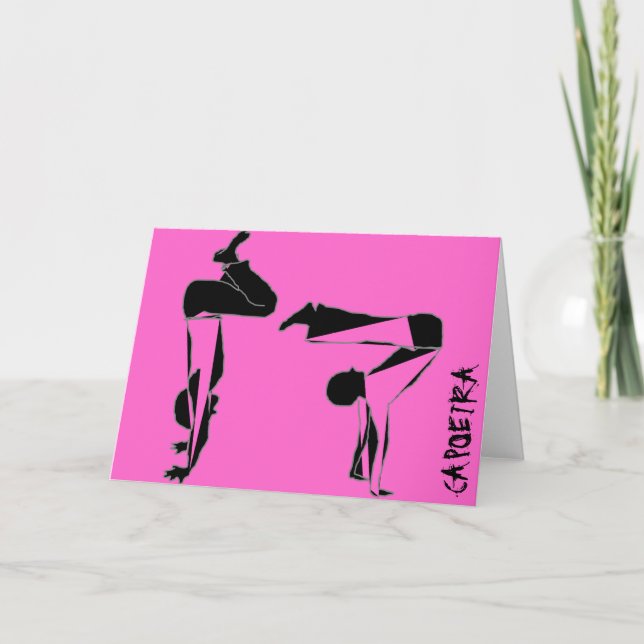 Carte capoeira martial arts parabens anniversaire (Devant)
