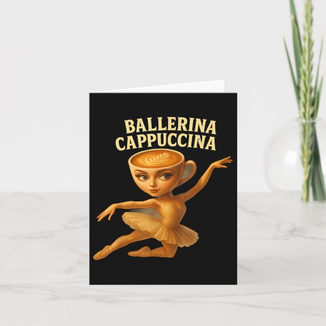 Carte Cappuccina Ballerina Cappuccino Ballerina Da Amusa (Devant)