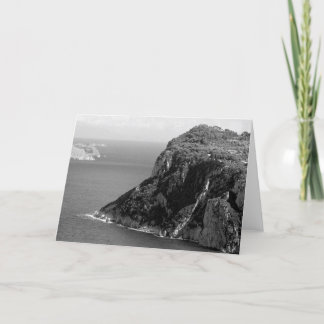 Carte Capri, l'Italie dans noir et blanc