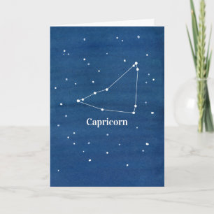 Carte Capricorne Constellation Joyeux anniversaire