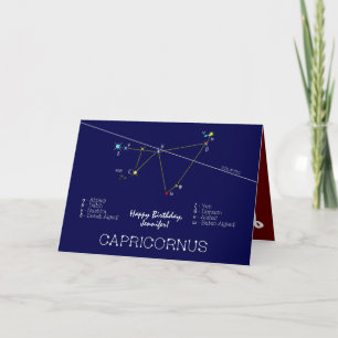 Carte Capricorne de Constellation Zodiaque