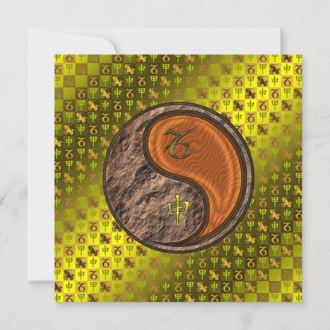 Carte Capricorne et Singe du bois (Devant)