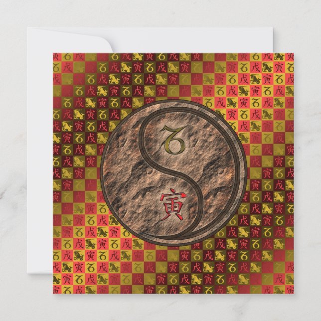 Carte Capricorne et Tigre de la Terre (Devant)