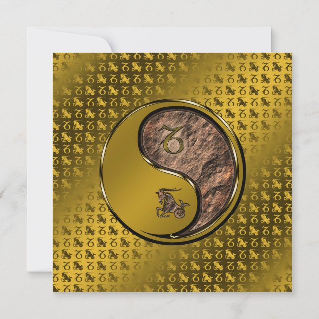 Carte Capricorne sur la mer (Devant)