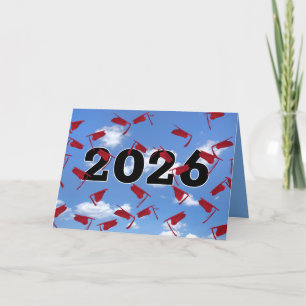 Carte Capsules de remise des diplômes rouges 2026 dans l