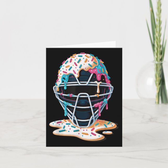 Carte Capteur de baseball Masque crème glacée goutte bas (Devant)