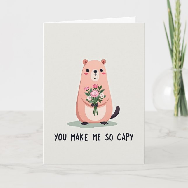 Carte Capy qui me rend heureux (Devant)