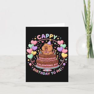 Carte Capybara Anniversaire pour les enfants Cappy Joyeu
