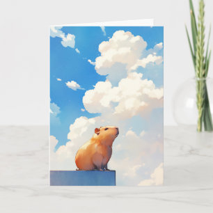 Carte Capybara Attentionné