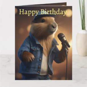 Carte "Capybara Cowboy : Serenading the Wild West"