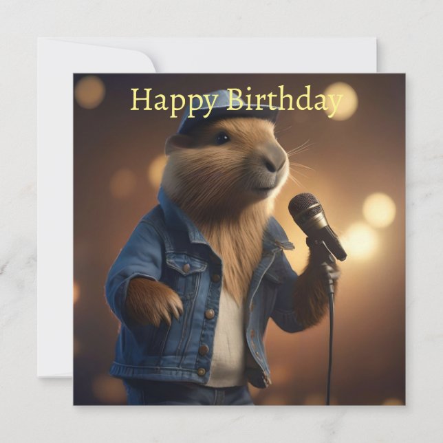 Carte "Capybara Cowboy : Serenading the Wild West" (Devant)