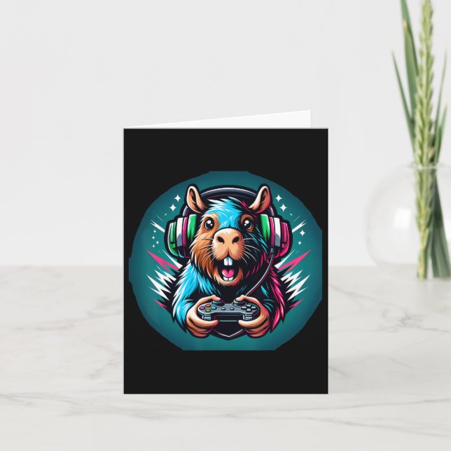 Carte Capybara Gaming de jeu vidéo  (Devant)