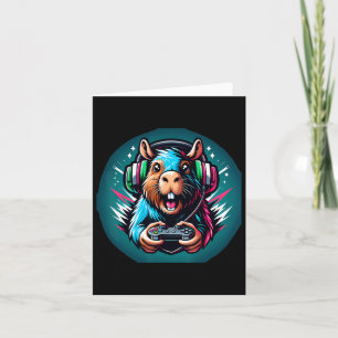 Carte Capybara Gaming de jeu vidéo 