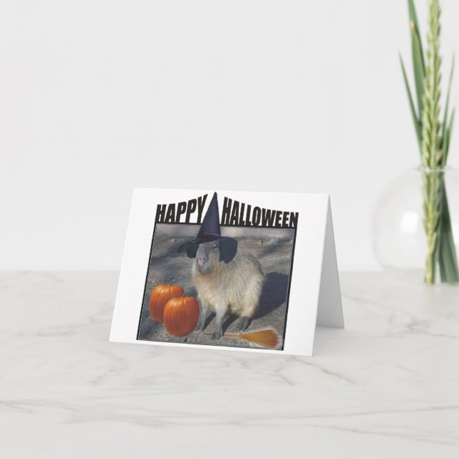 Carte Capybara Halloween (Devant)