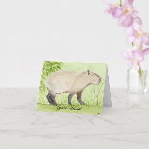 Carte Capybara Inhabituelle