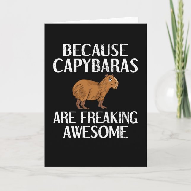Carte Capybara lover Rodent Carpincho Animal Capybara (Devant)