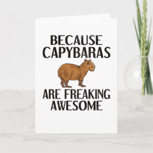 Carte Capybara Lover Rodent Carpincho Animal Capybara