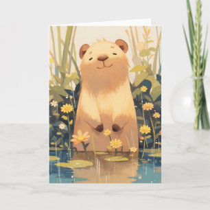 Carte Capybara Sourire Impertinent