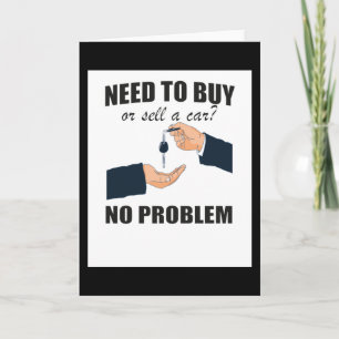 Carte Car Salesman Gift for Auto Seller