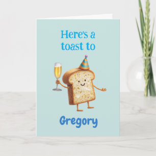 Carte Caractère de Toast au Champagne Drôle pour Hommes,