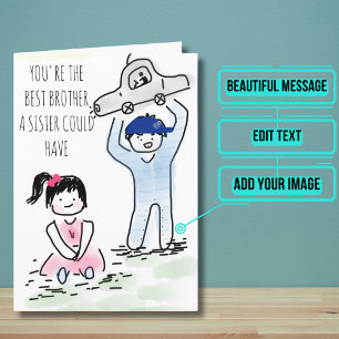 Carte Card for a Brother from a Sister