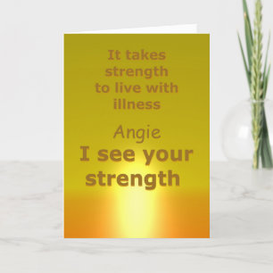 Carte Card for an ill friend Get well