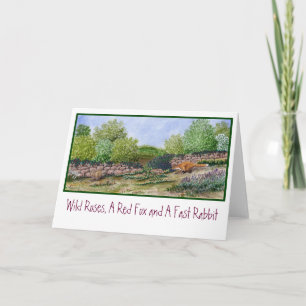 Carte Card- Fox un lapin..