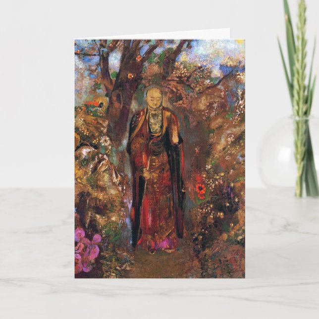 Carte Card/Invitation: Buddha by Odilon Redon (Devant)